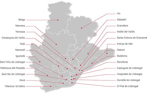 Listado de PARTIDOS JUDICIALES provincia de BARCELONA